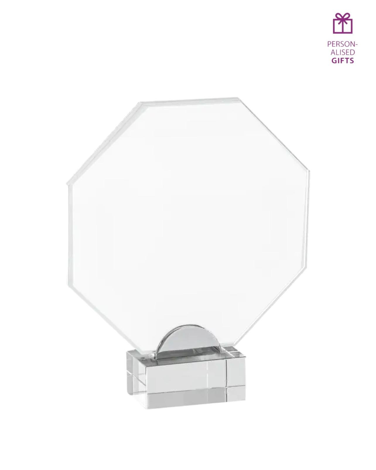 "ΟΚΤΑΓΩΝΟ" CRYSTAL PLAQUE